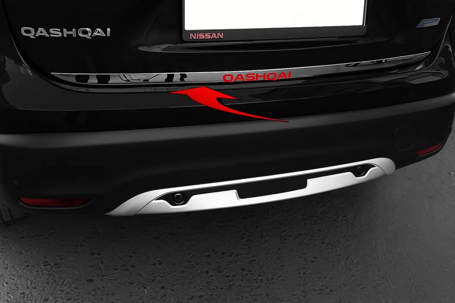 Nissan Qashqai 2014–2021 Zaščitna letev roba prtljažnika z napisom (Libao, nerjavno jeklo) Image