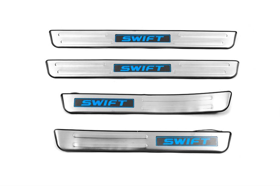 Suzuki Swift 2010–2017 Libao LED obloge pragov (4 kosi, nerjavno jeklo) Image