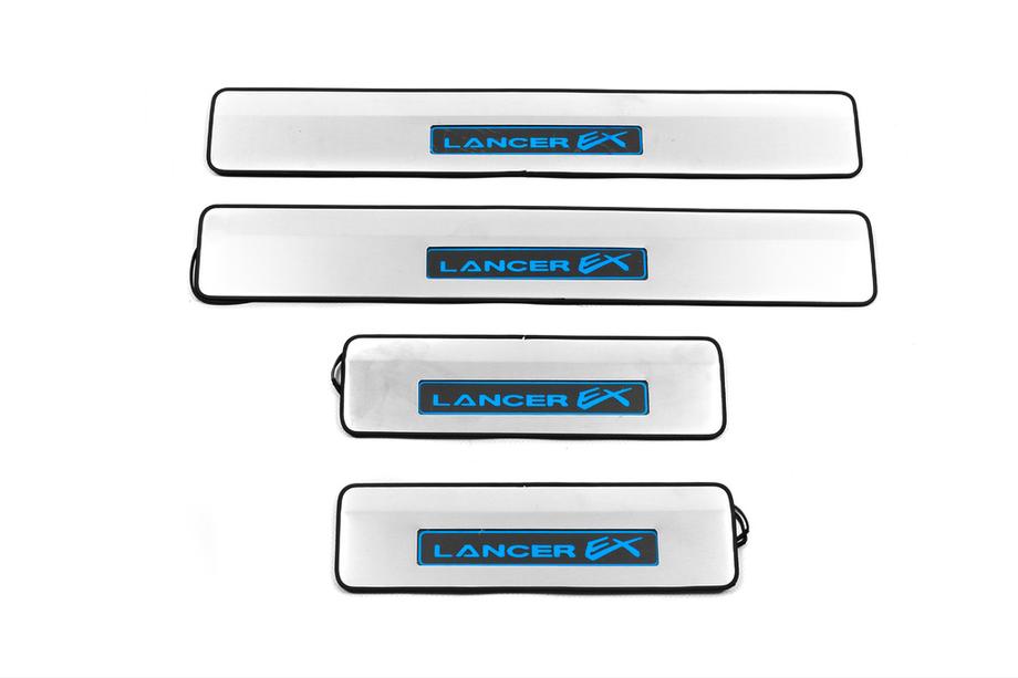 Mitsubishi Lancer X 2008– Nerjaveče letve pragov (Libao Led, 4 kosi) Image
