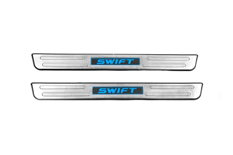 Suzuki Swift 2010–2017 Libao LED obloge pragov (2 kos, nerjaveče jeklo) Image