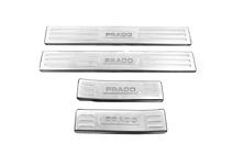 Toyota Land Cruiser Prado 150 2009–2023 Notranje obloge pragov V1 (4 kosi, nerjaveče jeklo) fotografija 1