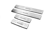 Toyota Land Cruiser Prado 150 2009–2023 Notranje obloge pragov V1 (4 kosi, nerjaveče jeklo) fotografija 2