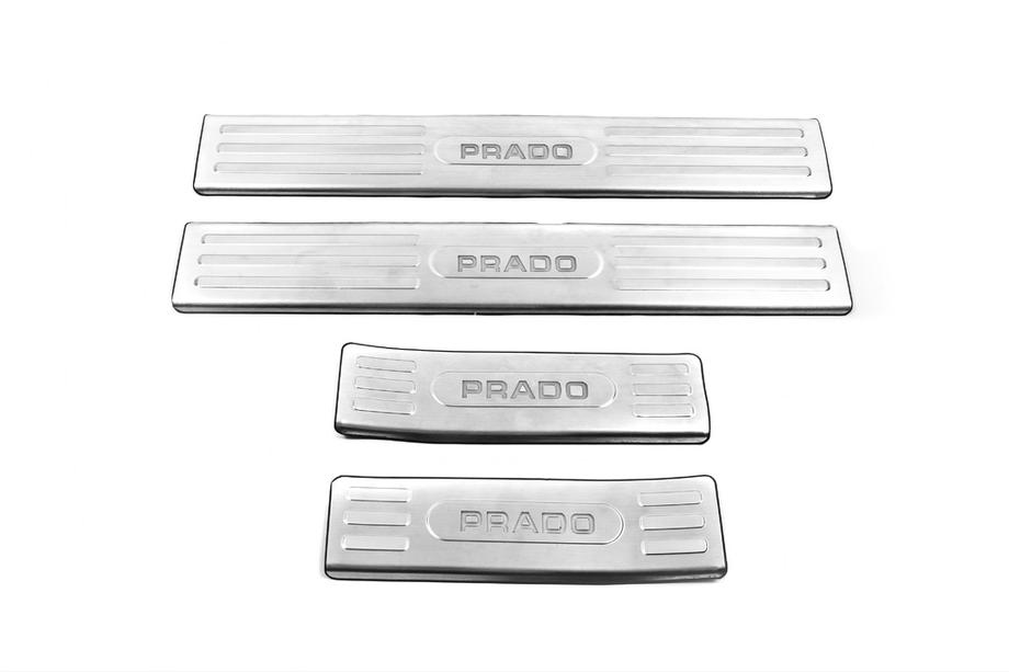 Toyota Land Cruiser Prado 150 2009–2023 Notranje obloge pragov V1 (4 kosi, nerjaveče jeklo) Image