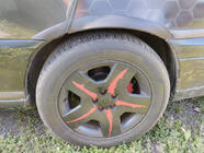 Opel Omega B 1994–2003 Obrobe kolotek (4 kosi, črne, ABS plastika) fotografija 1