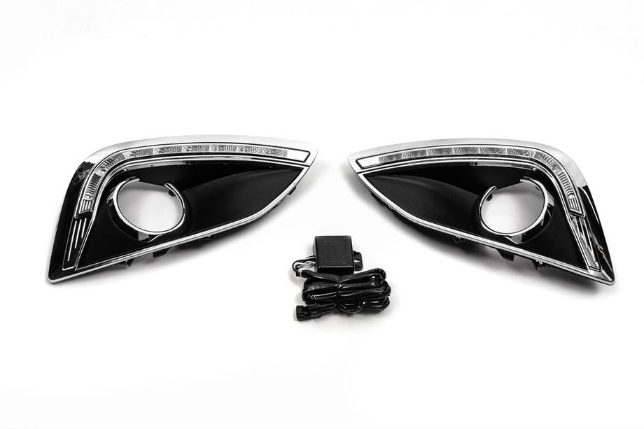 Hyundai IX-35 2010–2015 Vstavki za meglenke (2 kos, z LED) Image