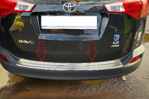 Toyota Rav 4 2013–2018 Obroba roba prtljažnika Libao V1 (2013-2016, nerjaveče jeklo) fotografija 1