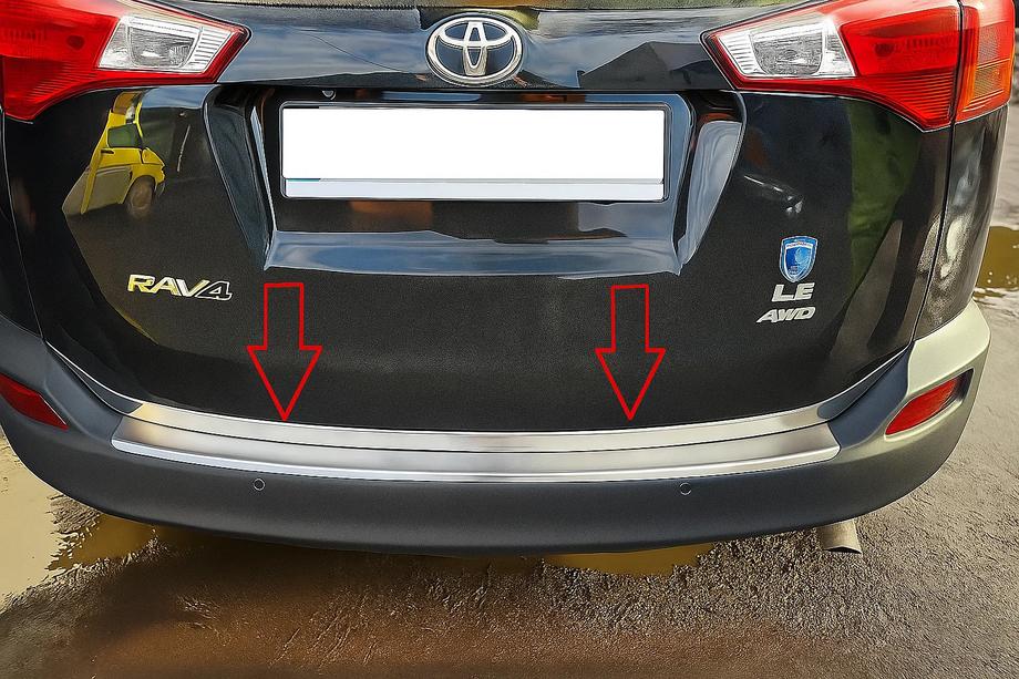 Toyota Rav 4 2013–2018 Obroba roba prtljažnika Libao V1 (2013-2016, nerjaveče jeklo) Image