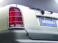 SsangYong Rexton I 2001–2017 Zaščita zadnjih luči 2006-2012 (nerjavno jeklo) fotografija 4
