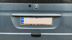 Mercedes Vito W639 2004–2014 Kromiran okvir registrske tablice (1 kos, nerjaveče jeklo) fotografija 2