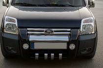 Ford Connect 2010–2013 Kromirane obrobe žarometov (2 kosa, nerjaveče jeklo) fotografija 1