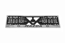 Mazda Kromiran okvir za registrsko tablico Mazda (1 kos, nerjaveče jeklo) fotografija 2