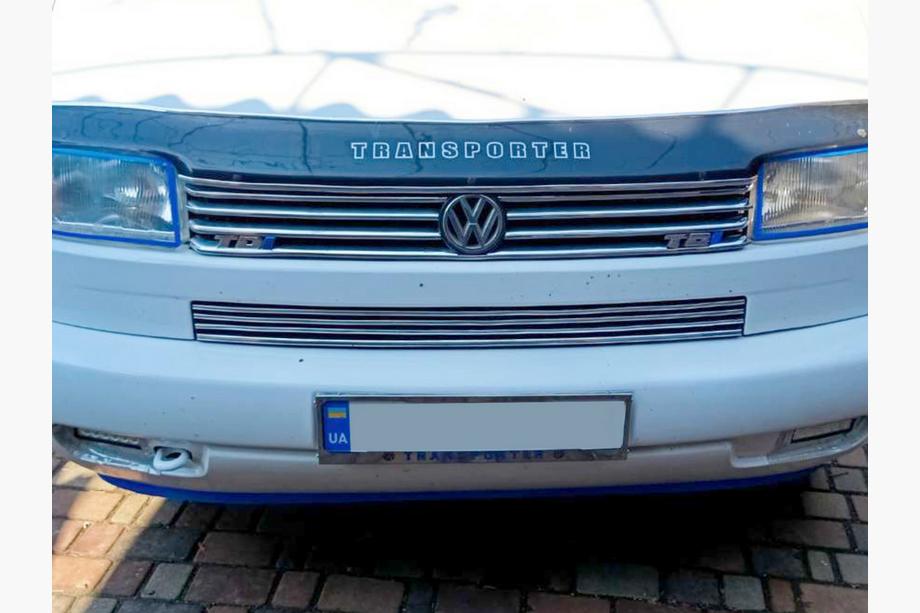 Volkswagen T4 Caravelle/Multivan 1990–2003 Kromiran okvir za registrsko tablico Transporter (1 kos, nerjaveče jeklo) Image