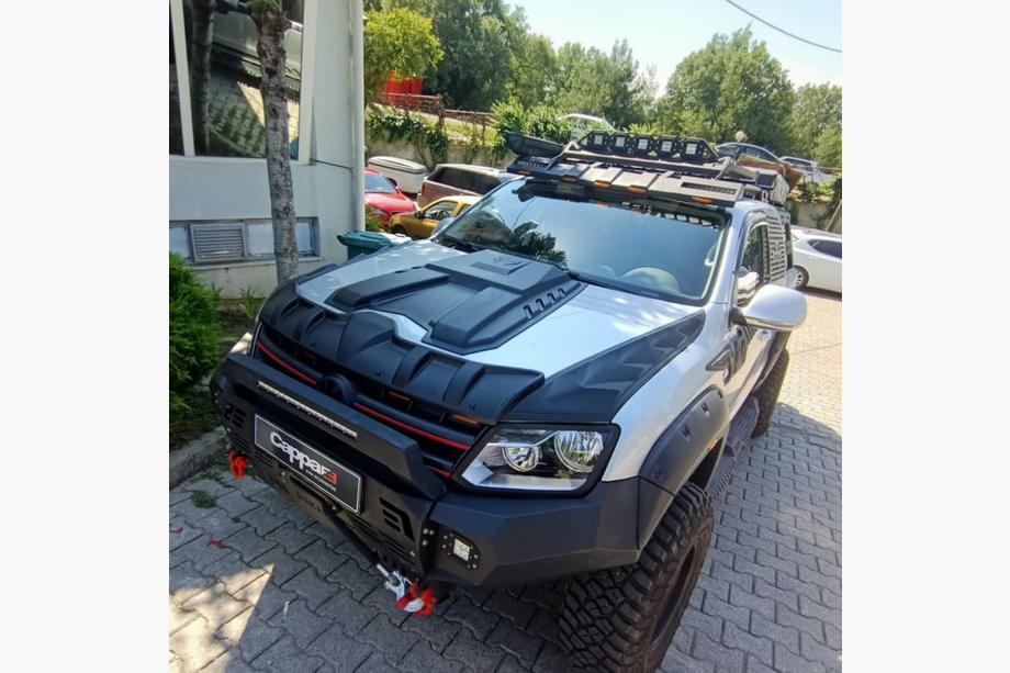 Volkswagen Amarok 2010–2022 Komplet pokrovov motornega pokrova DRAGON (3 kosi) Fotografija 6