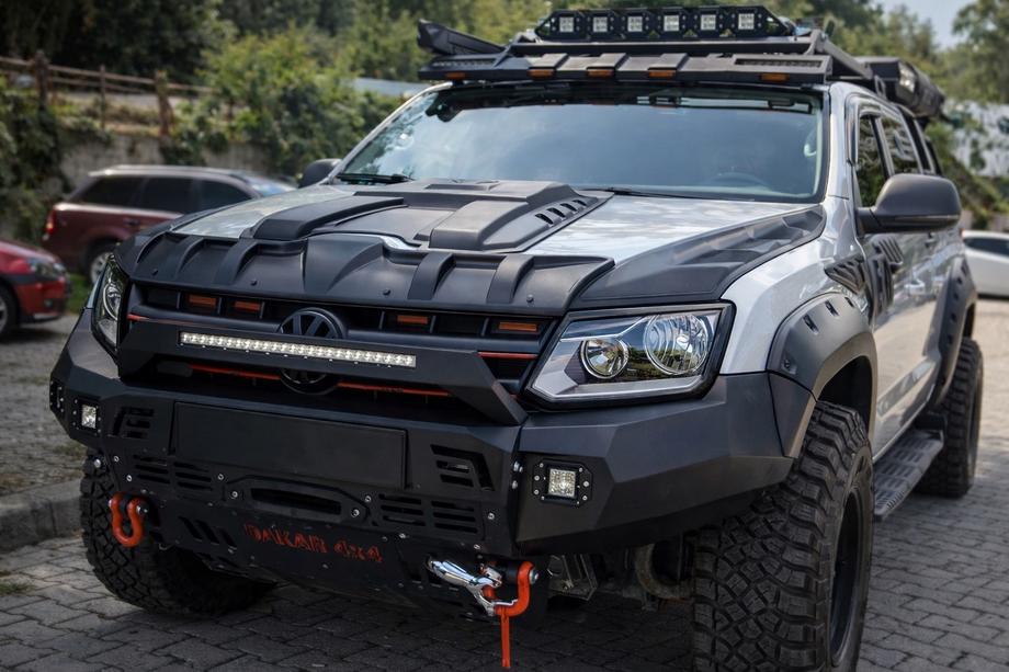 Volkswagen Amarok 2010–2022 Komplet pokrovov motornega pokrova DRAGON (3 kosi) Fotografija 1