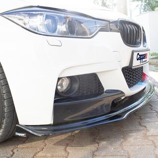 EuroCap sprednji lip spojler (črn, za M-Performance) BMW serija 3 F30/F31 2012–2019 fotografija 2