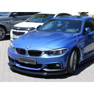 Sprednji lip spojler odbijača za M-Sport (črn) BMW serija 4 F32/F33/F36 2012–2020 fotografija 1
