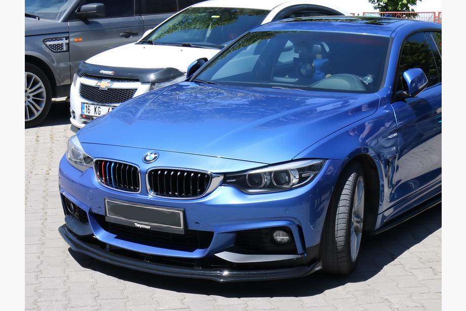 BMW serija 4 F32/F33/F36 2012–2020 Sprednji lip spojler odbijača za M-Sport (črn) Image
