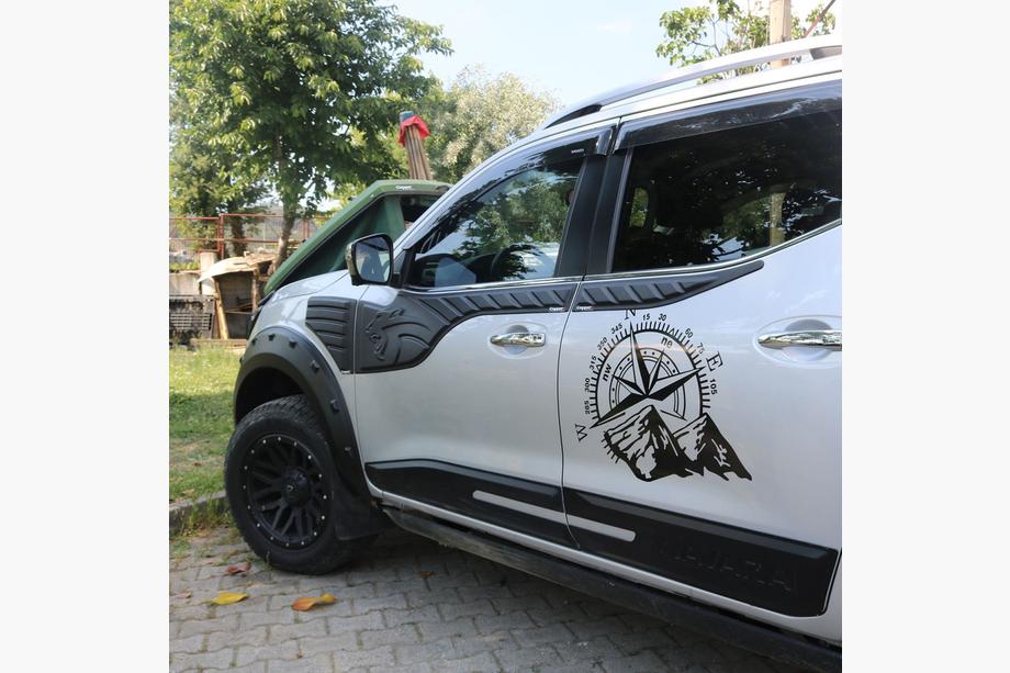 Nissan Navara/NP300 2016– Zgornje letvice vrat (6 kos, ABS) Image