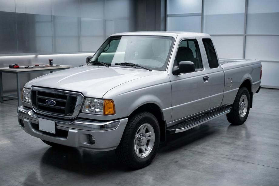 Ford Ranger 2002–2006 Stranske stopnice BlackLine (2 kos, aluminij) Image