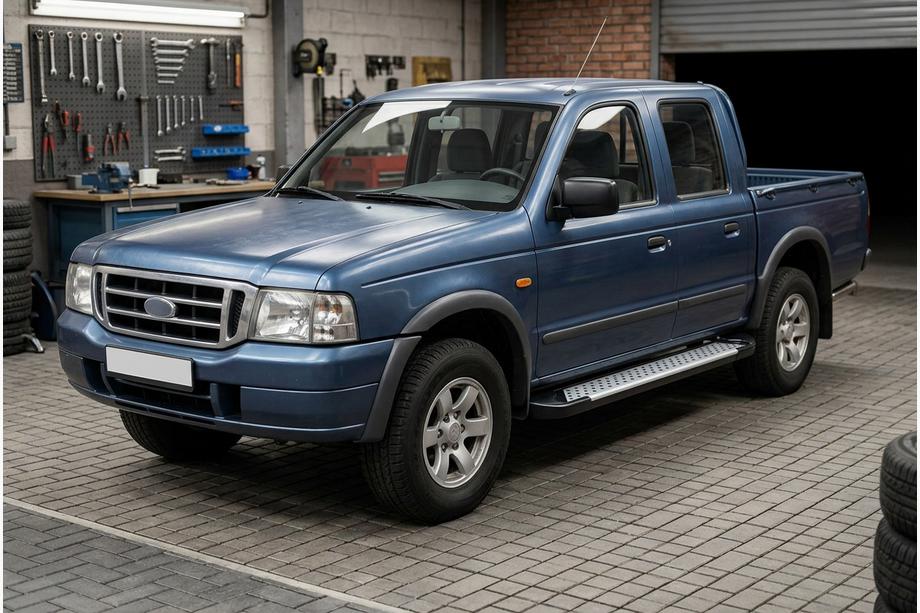 Ford Ranger 2002–2006 Stranske stopnice Allmond Grey (2 kosa, aluminij) Image