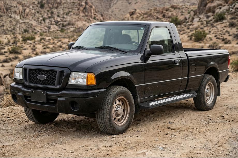 Ford Ranger 2002–2006 Stranske stopnice Vision New Black (2 kos, aluminij) Image