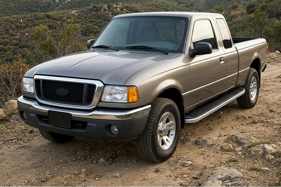 Ford Ranger 2002–2006 Stranski pragovi Tayga Grey (2 kosa, aluminij) Image