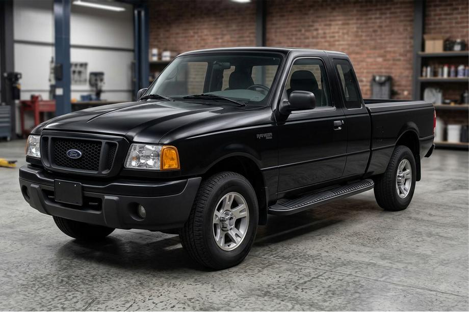 Ford Ranger 2002–2006 Stranski pragovi Tayga Black (2 kos, aluminij) Image