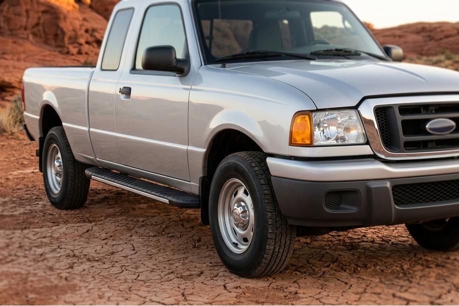 Ford Ranger 2002–2006 Bočne stopnice Bosphorus Grey (2 kos, aluminij) Image