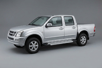 Isuzu D-Max 2002–2011 Stranske stopnice Vision New Grey (2007-2012, 2 kos, aluminij) fotografija 1