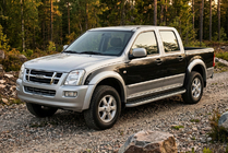 Isuzu D-Max 2002–2011 Tayga Grey stranske stopnice (2007-2012, 2 kos, aluminij) fotografija 1