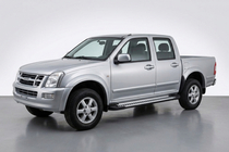 Isuzu D-Max 2002–2011 Stranske stopnice Line (2007-2012, 2 kosa, aluminij) fotografija 1