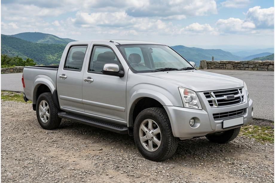 Isuzu D-Max 2002–2011 Stranske stopnice Allmond Black (2007-2012, 2 kos, aluminij) Image