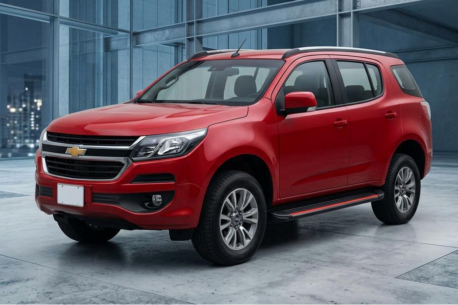 Chevrolet Trailblazer 2012–2019 Bočne stopnice Maya Red (2 kos, aluminij) Image