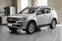 Chevrolet Trailblazer 2012–2019 Bočne stopnice Allmond Black (2 kosa, aluminij) fotografija 1