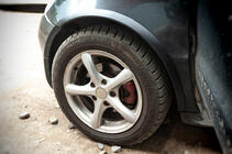 Mercedes A-slass W168 1997–2004 Obrobe kolotek (4 kosi, črne, ABS plastika) fotografija 6