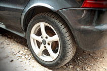Mercedes A-slass W168 1997–2004 Obrobe kolotek (4 kosi, črne, ABS plastika) fotografija 8