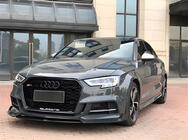 Audi A3 2020– Sprednji lip spojler (črn) fotografija 1