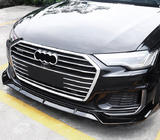 Audi A6 C8 2018–2025 Sprednji lip spojler (črn) fotografija 1