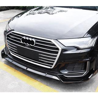 Sprednji lip spojler (črn) Audi A6 C8 2018–2025 fotografija 1