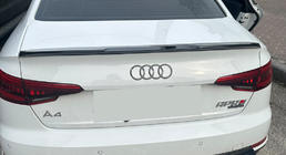 Audi A4 B9 2015–2024 LIP spojler (1234 Upgrade, črn) fotografija 1
