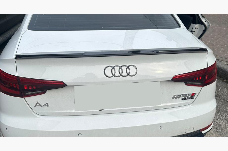 Audi A4 B9 2015–2024 LIP spojler (1234 Upgrade, črn) Image