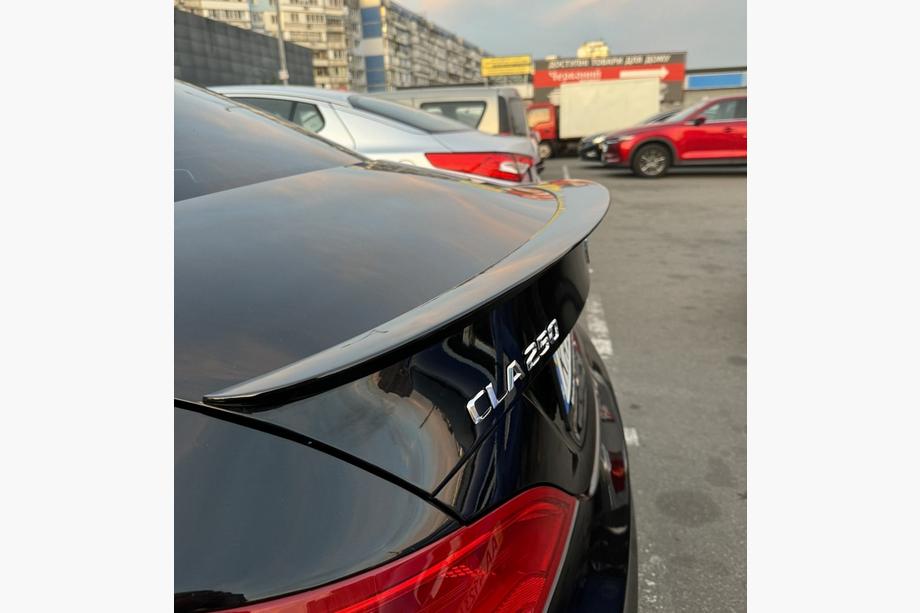 Mercedes CLA C117 2013–2019 LIP spojler (1234 Upgrade, črn) Image