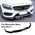 Mercedes CLA C117 2013–2019 Sprednji lip spojler V1 (črn) fotografija 3