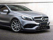 Mercedes A-class W176 2012–2018 Sprednji lip spojler (za AMG-Line / A45 AMG HB 2016-2018, črn) fotografija 1