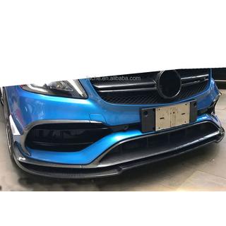 Sprednji lip spojler (za AMG-Line / A45 AMG HB 2016-2018, črn) Mercedes A-сlass W176 2012–2018 fotografija 3