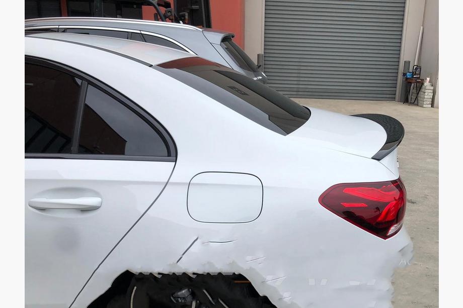 Mercedes A-class W177 2018– LIP spojler (1234 Upgrade, črn) Image