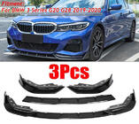 BMW serija 3 G20/G21 2018– Sprednji lip spojler 1234 Upgrade (črn) fotografija 1