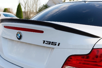 BMW serija 1 E81/E82/E87/E88 2004–2011 Lip spojler (za E82, črn) fotografija 1