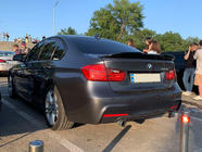 BMW serija 3 F30/F31 2012–2019 Spojler LIP V1 (1234 Upgrade, črn) fotografija 1
