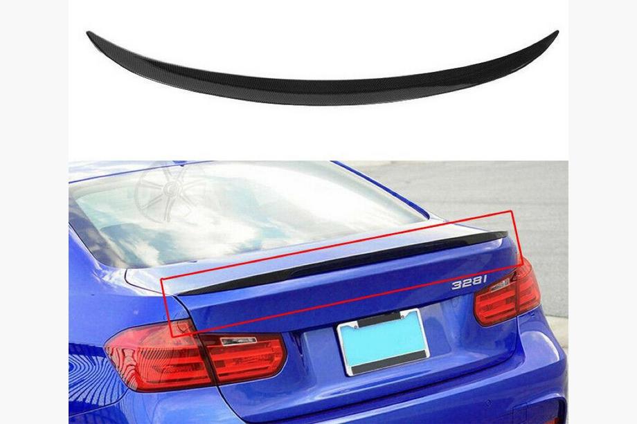 BMW serija 3 F30/F31 2012–2019 Lip spojler LIP V2 (1234 Upgrade, črn) Image